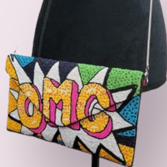 OMG! 5 Designs! Intricate Hand Crafted High Quality Beaded Crossbody Clutch - Picture 5 of 11